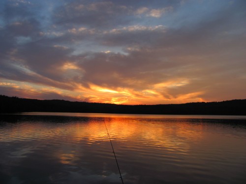 Fishing at Sunset